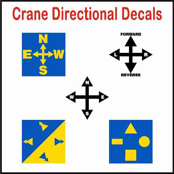 Crane Directional Decal