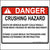 ANSI Outrigger Safety Sticker Stand Clear While Outriggers Are Being Extended or Retracted.