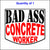 Bad Ass Concrete Worker Sticker.
