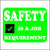 Hard Hat Safety Sticker Safety Is A Job Requirement