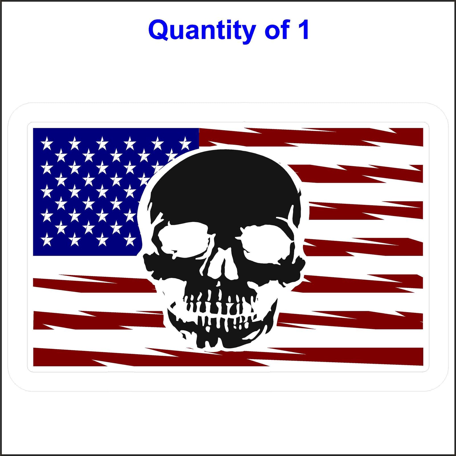 Skull Flag Decal.