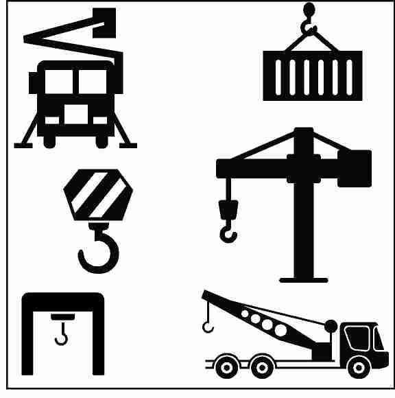 Crane Safety Decals Collection image