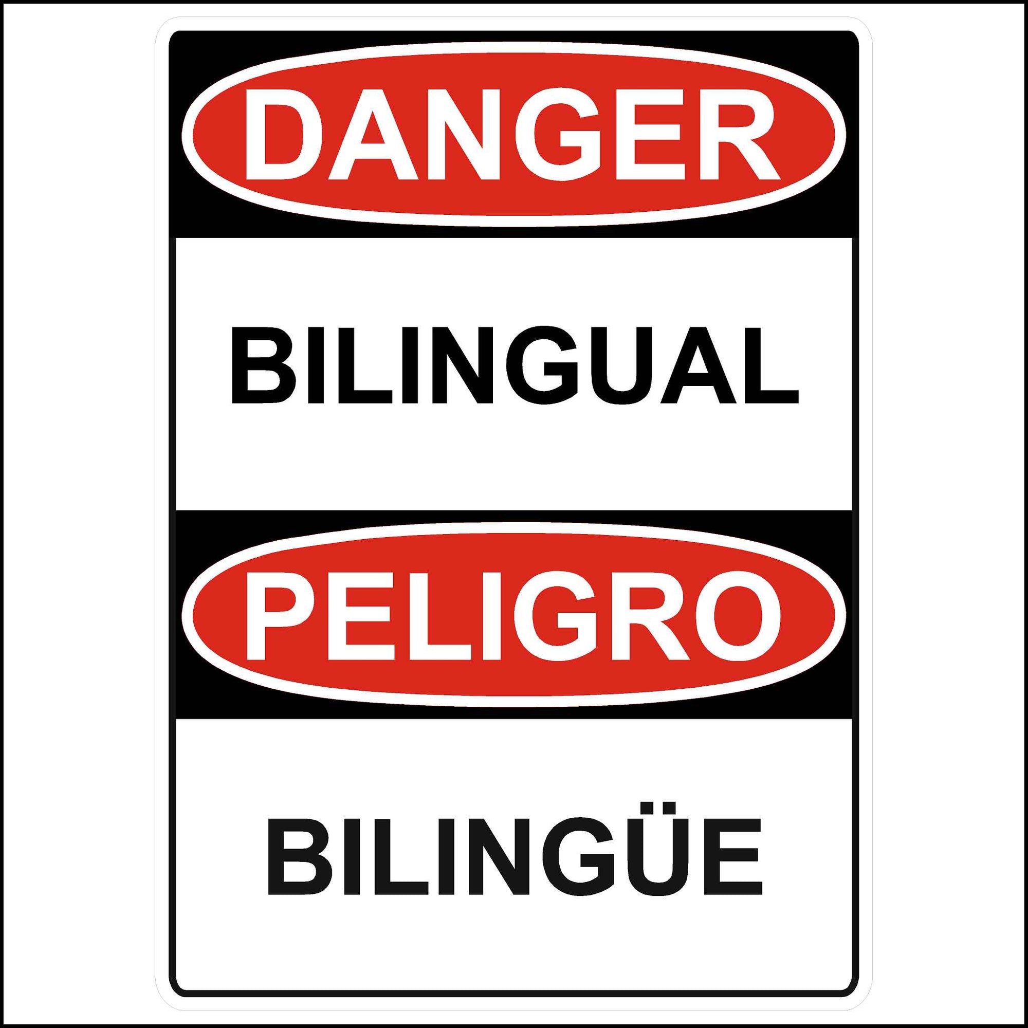 Bilingual Safety Decal Collection English and Spanish
