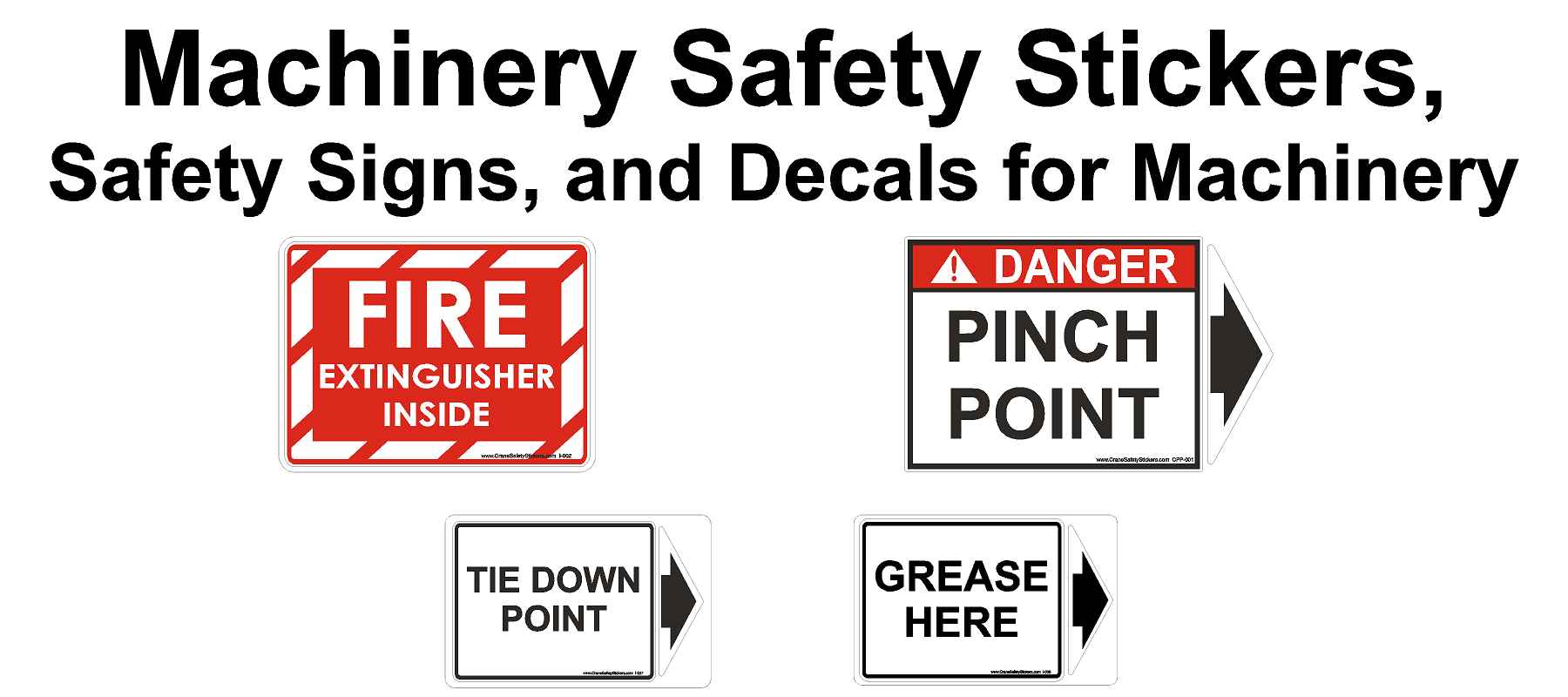 Safety Signs and Decals for Machinery - Safety Stickers