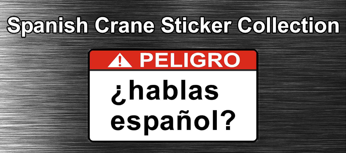 Spanish Crane Safety Sticker Store Tagged 