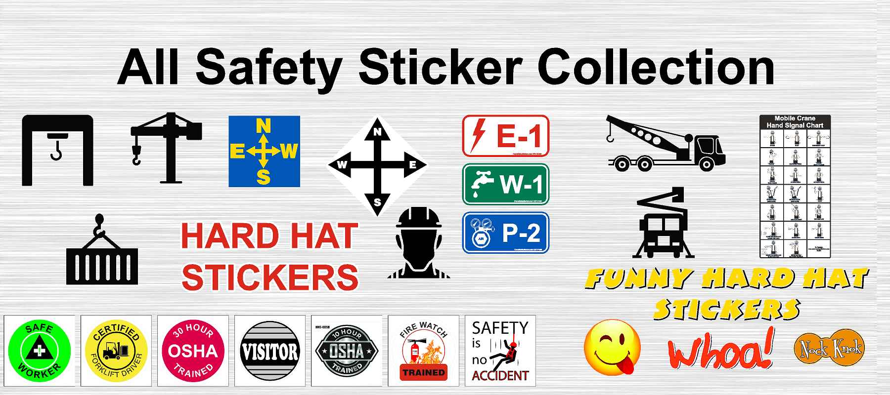 All Of Our Safety Stickers In One Collection.