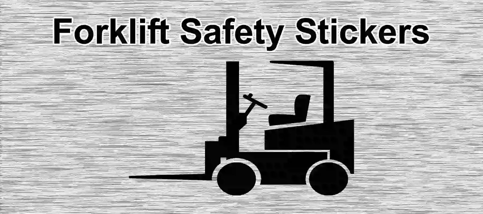 Collection of Forklift Safety Stickers.