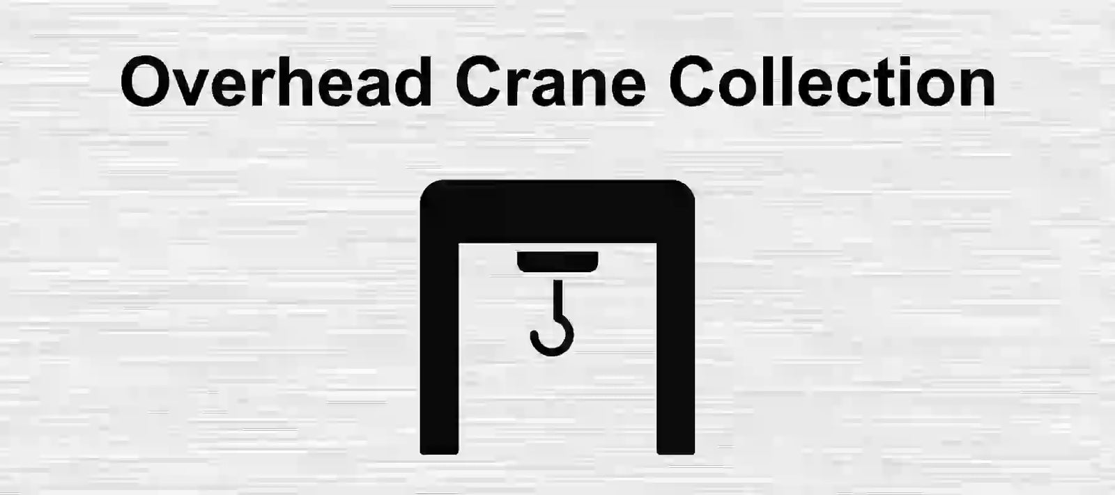 Overhead crane safety sticker collection.