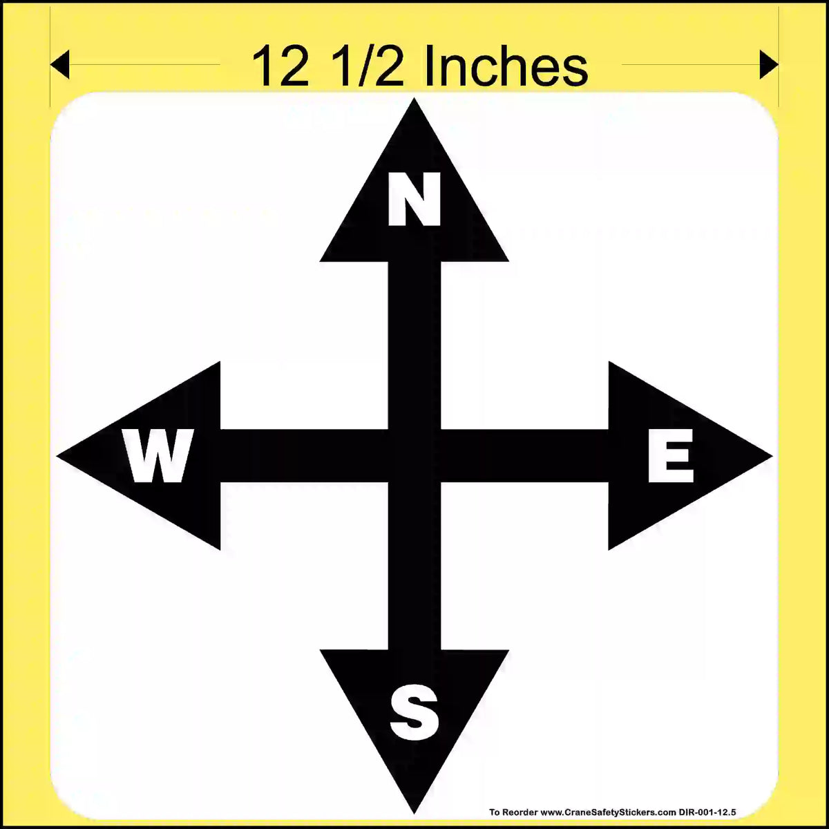 Overhead Crane Directional Stickers: OSHA & ASME Compliant