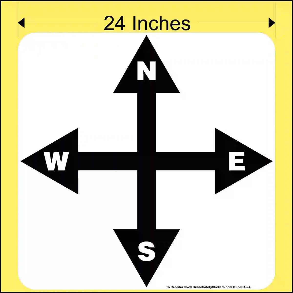 Overhead Crane Directional Stickers: OSHA & ASME Compliant