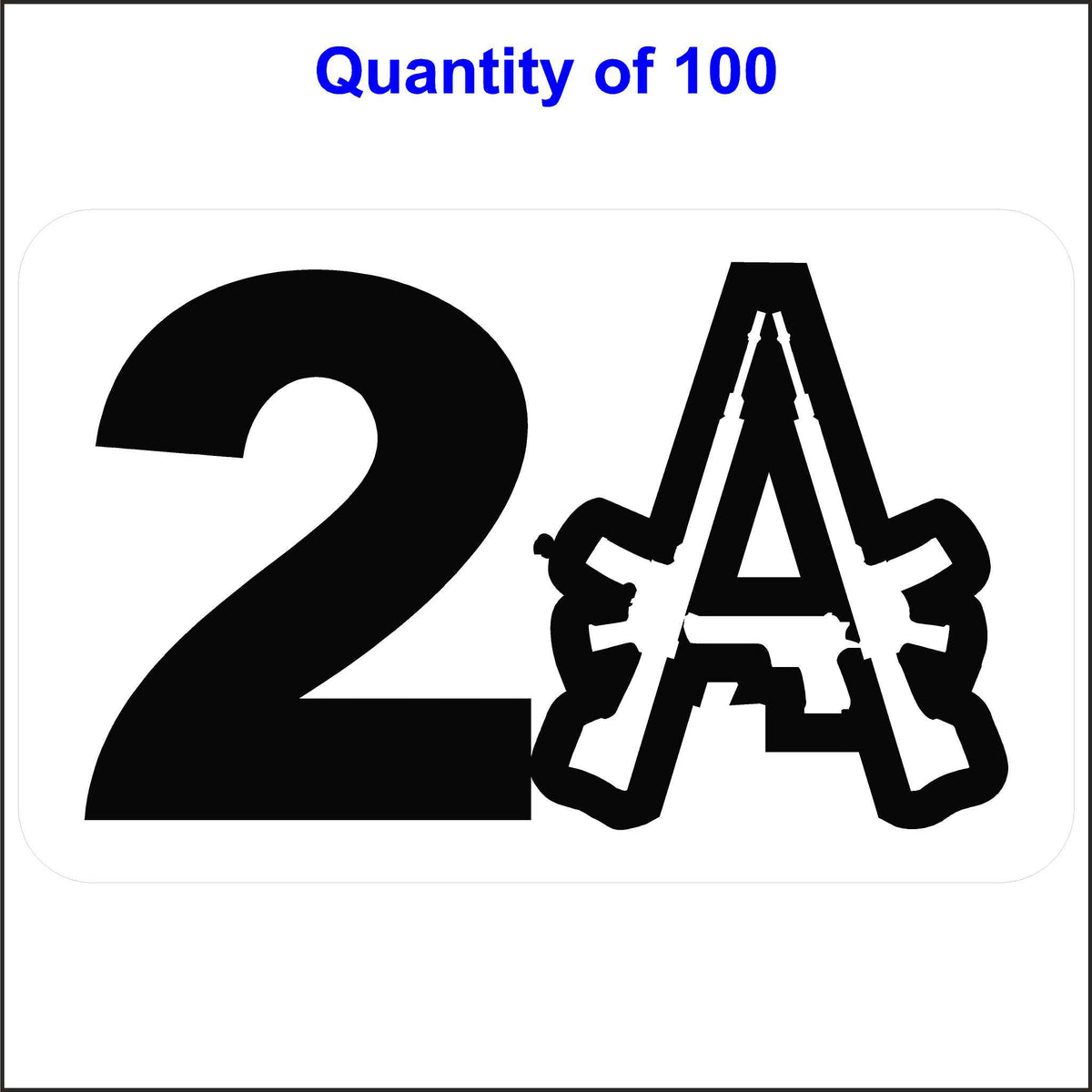 2nd Amendment Sticker 100 Quantity.