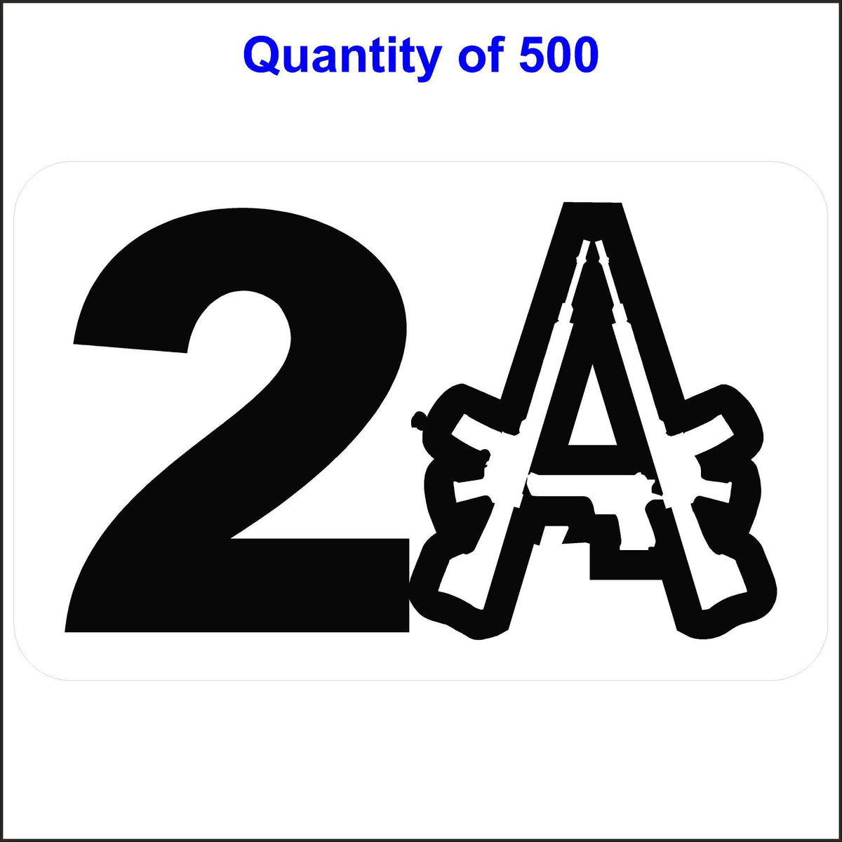 2nd Amendment Sticker 500 Quantity.