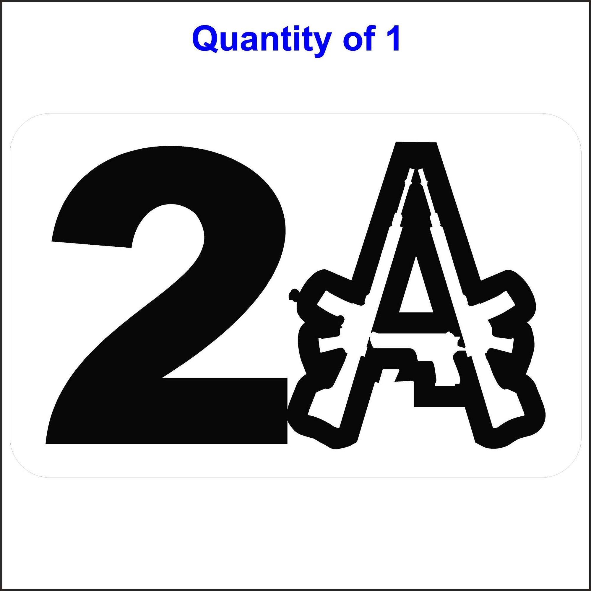2 Amendment Stickers 2nd Amendment Sticker - Crane Safety Stickers, Decals, labels, and Signs