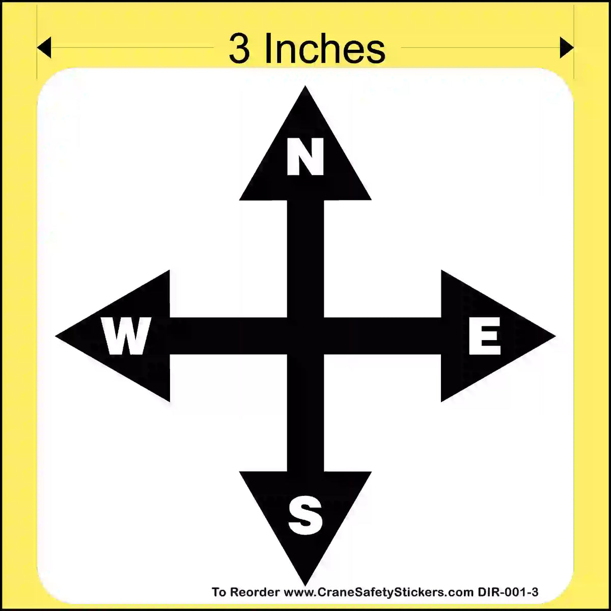 Overhead Crane Directional Stickers: OSHA & ASME Compliant