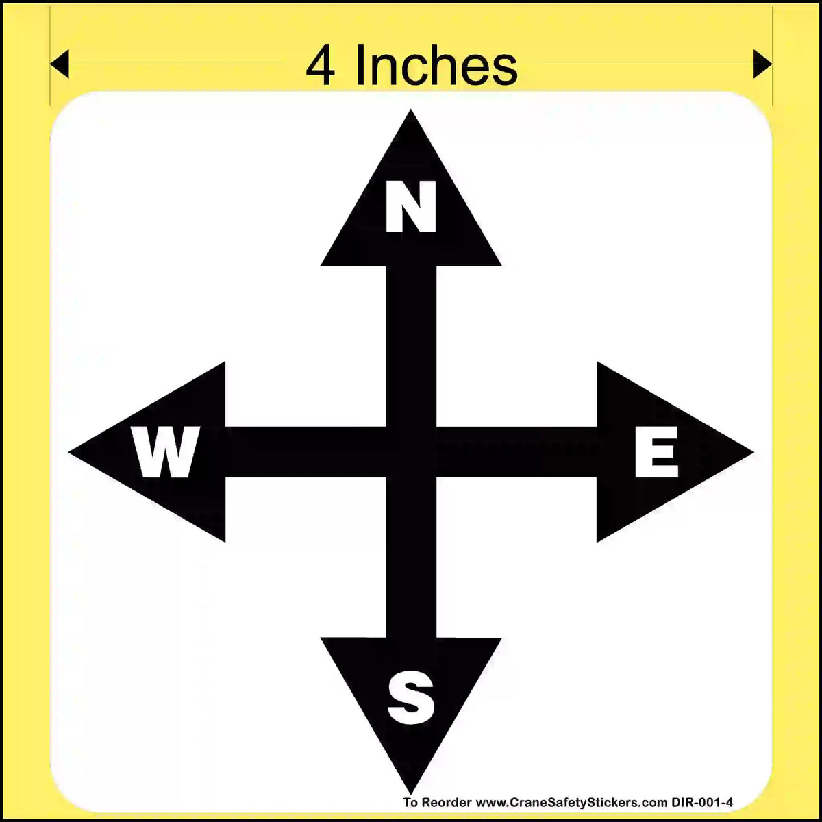 Overhead Crane Directional Stickers: OSHA & ASME Compliant