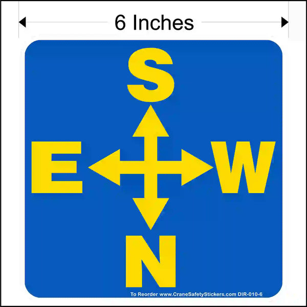 Crane Directional Stickers | OSHA & ASME Compliant - OSHA & ANSI ...