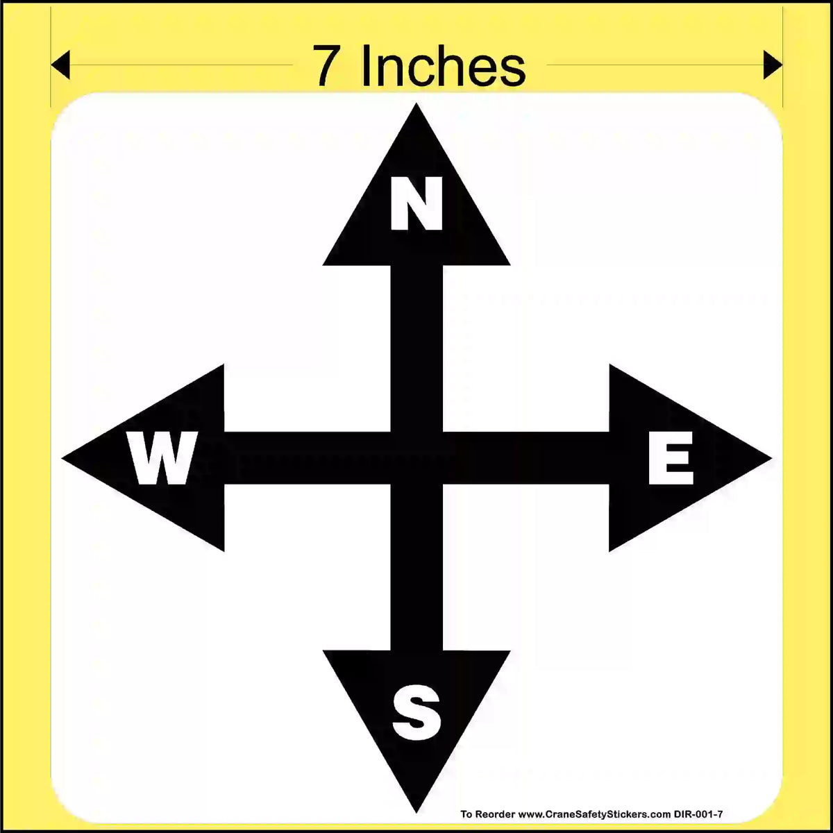 Overhead Crane Directional Stickers: OSHA & ASME Compliant