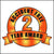 Orange and black accident free two year award sticker