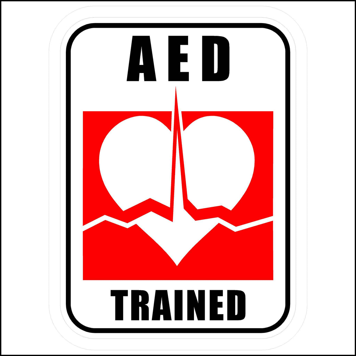 AED Trained Sticker
