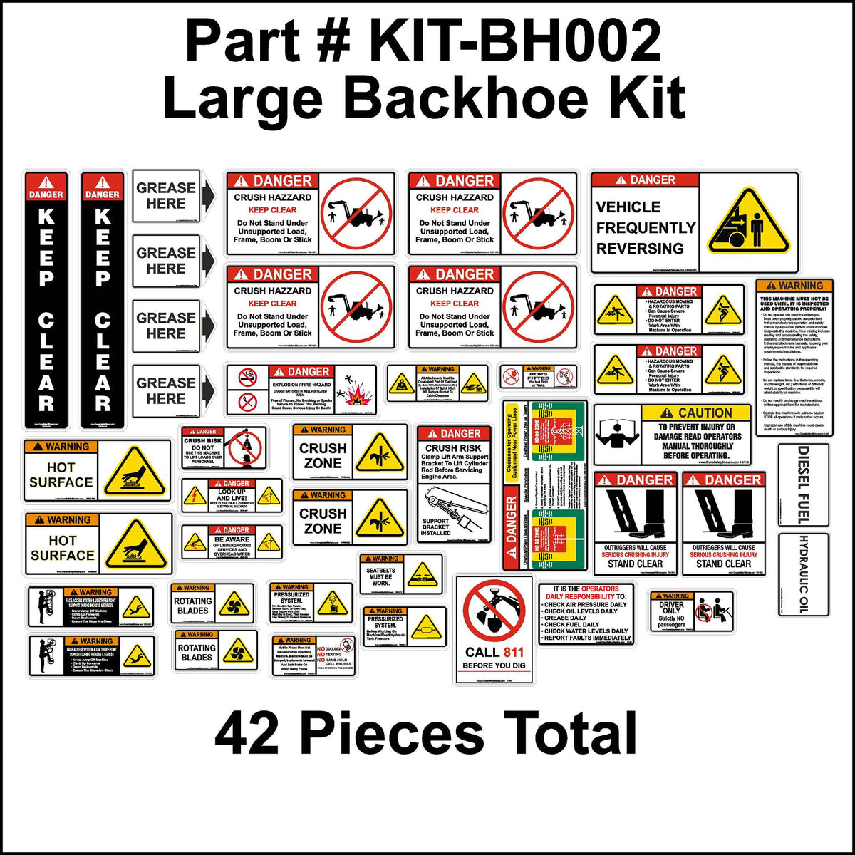 Safety Sticker Kit Equipment Safety Stickers Tagged