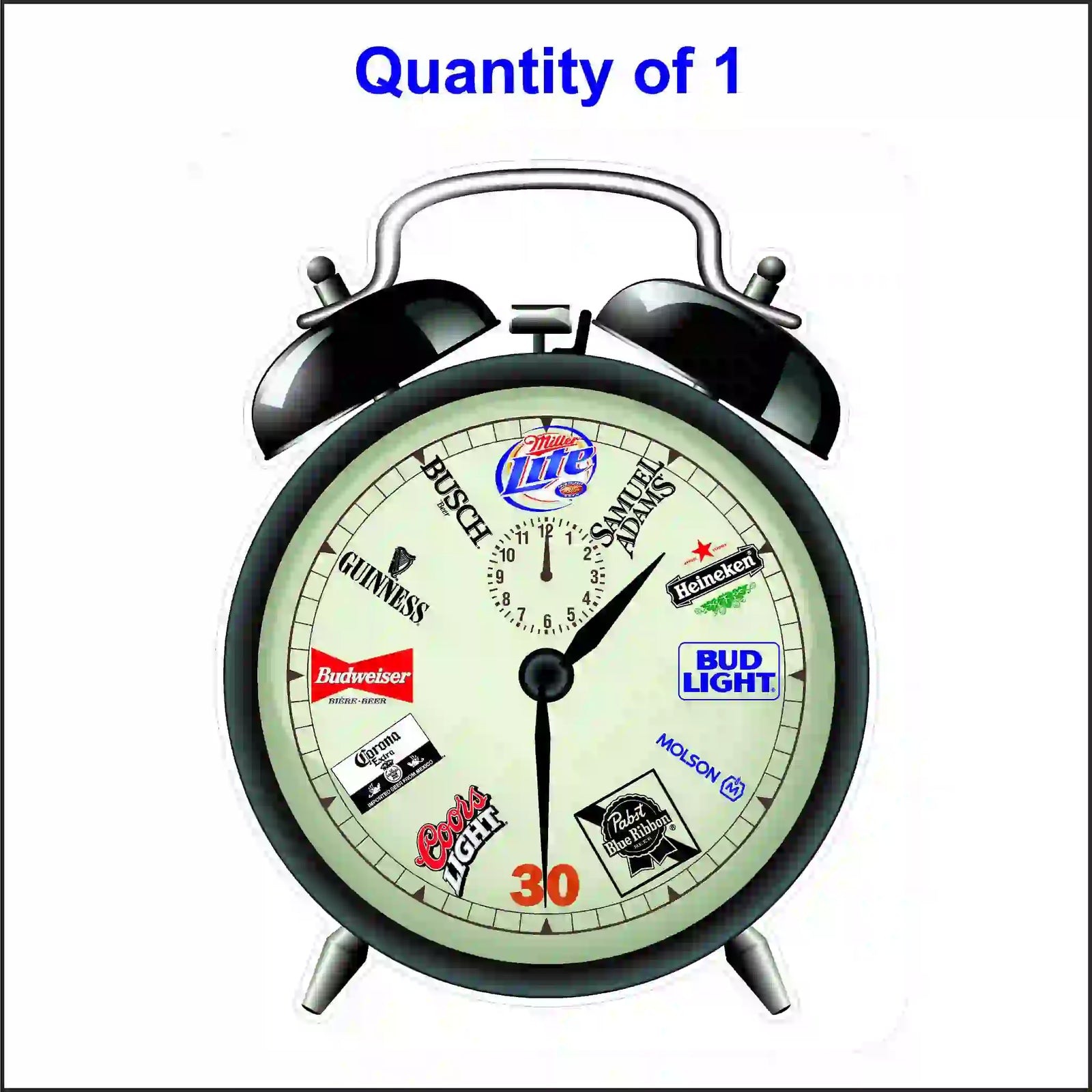 Novelty hard hat: Beer 30 sticker