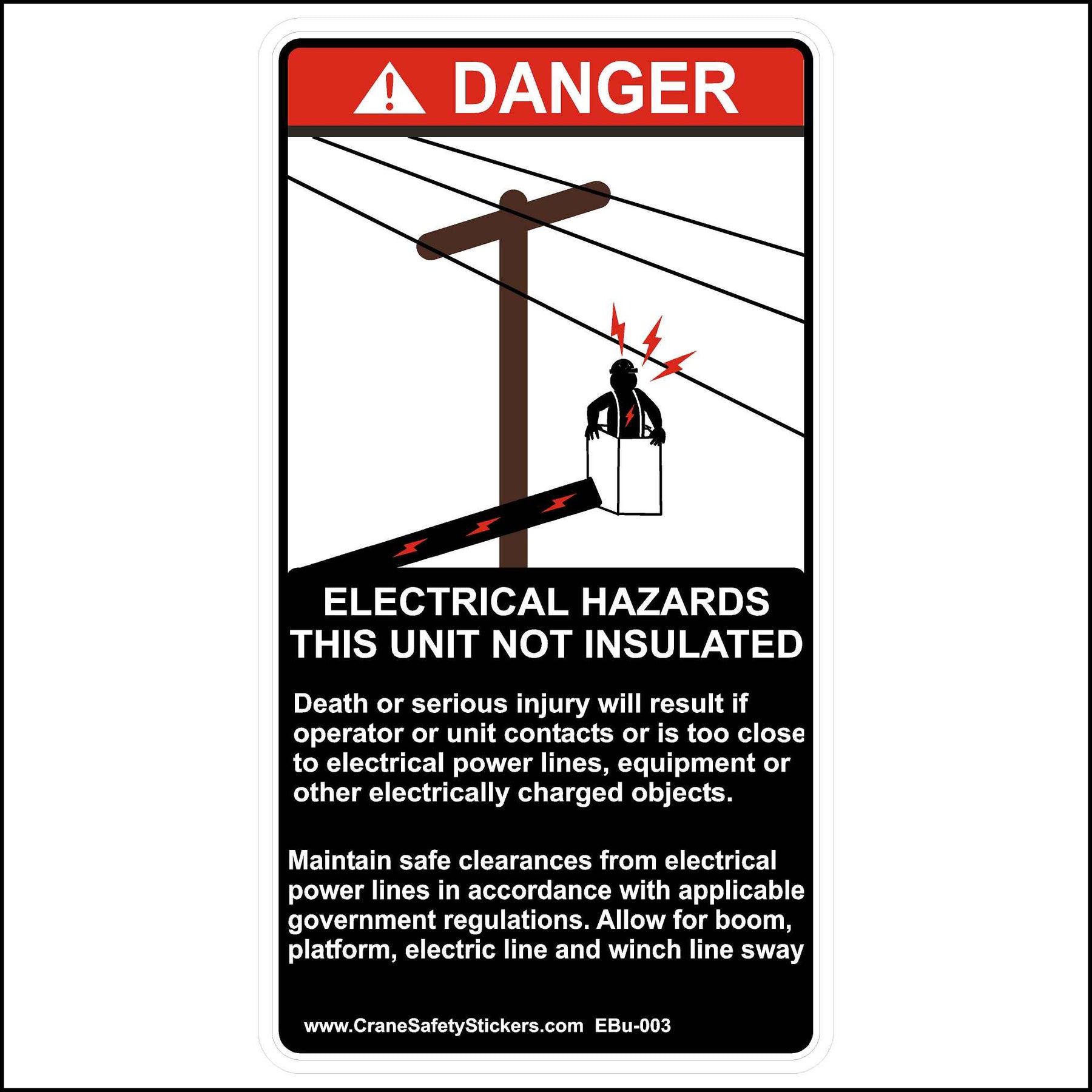 Bucket Truck Safety Stickers and Kits Tagged 