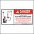 Crane Remote Control Electrocution Hazard Decal Printed With. DANGER This remote control does not provide any protection against, ELECTROCUTION HAZARD. DEATH OR SERIOUS INJURY Will result if the boom, load or load line should become electrically charged while you hold this control. MAINTAIN SAFE CLEARANCES FROM ELECTRICAL LINES.