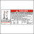 Crane Power Line Clearance Requirements Sticker.