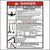 Crane Safety Stickers Multiple Hazard Decal Printed With. DANGER Operate Safely, Electrical Hazard, Two Block and Do Not Hoist Crane Safety Stickers.  This Crane Safety Sticker covers operation safety, Electrocution hazard, power line clearance, do not two-block, and do not hoist.