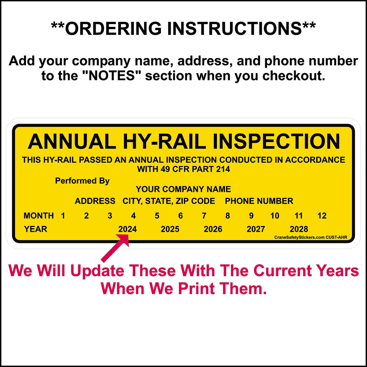 Annual Hi-Rail Safety Inspection Checklist at Sara Sheridan blog