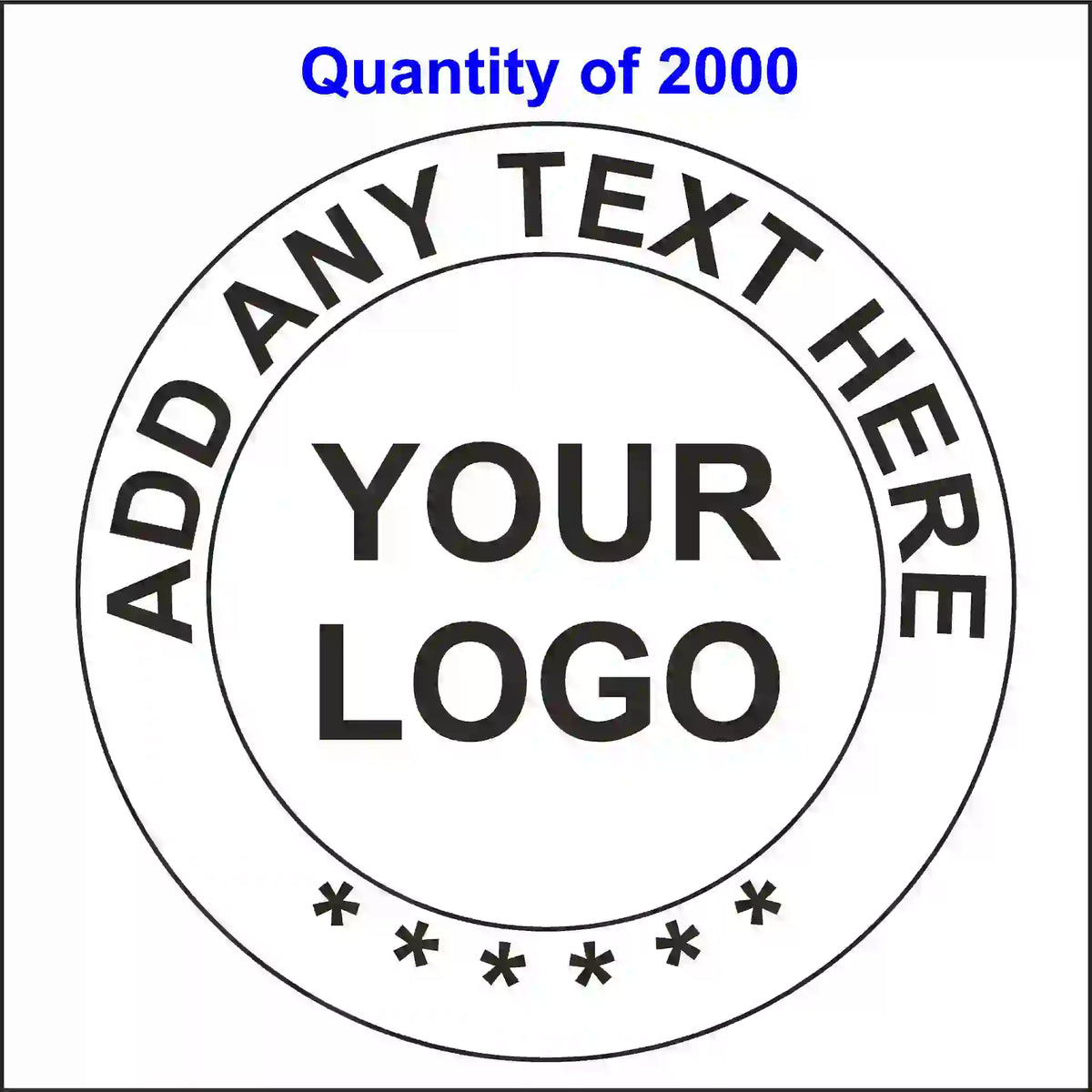 Custom hard hat sticker with company logo