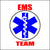 Red, White, and Blue EMS Team Sticker