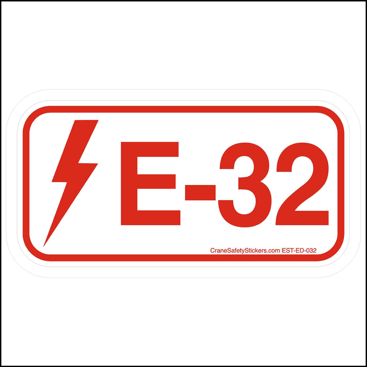 Energy Control Program Electrical Disconnect Stickers E-32.
