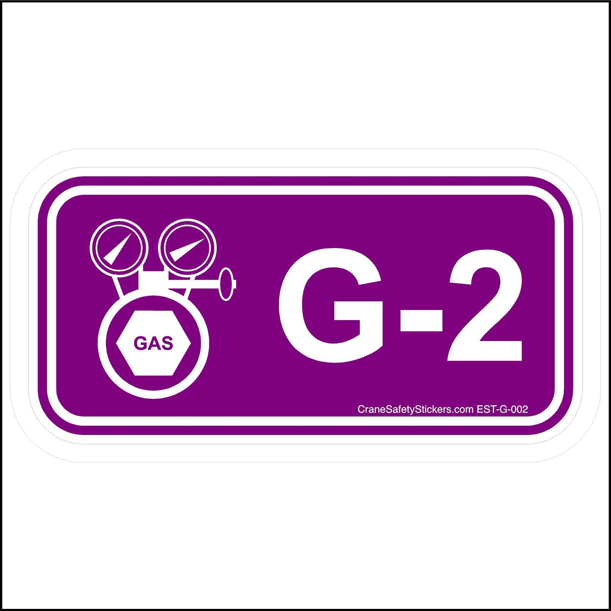 Energy Control Program Gas Disconnect Stickers G-2.