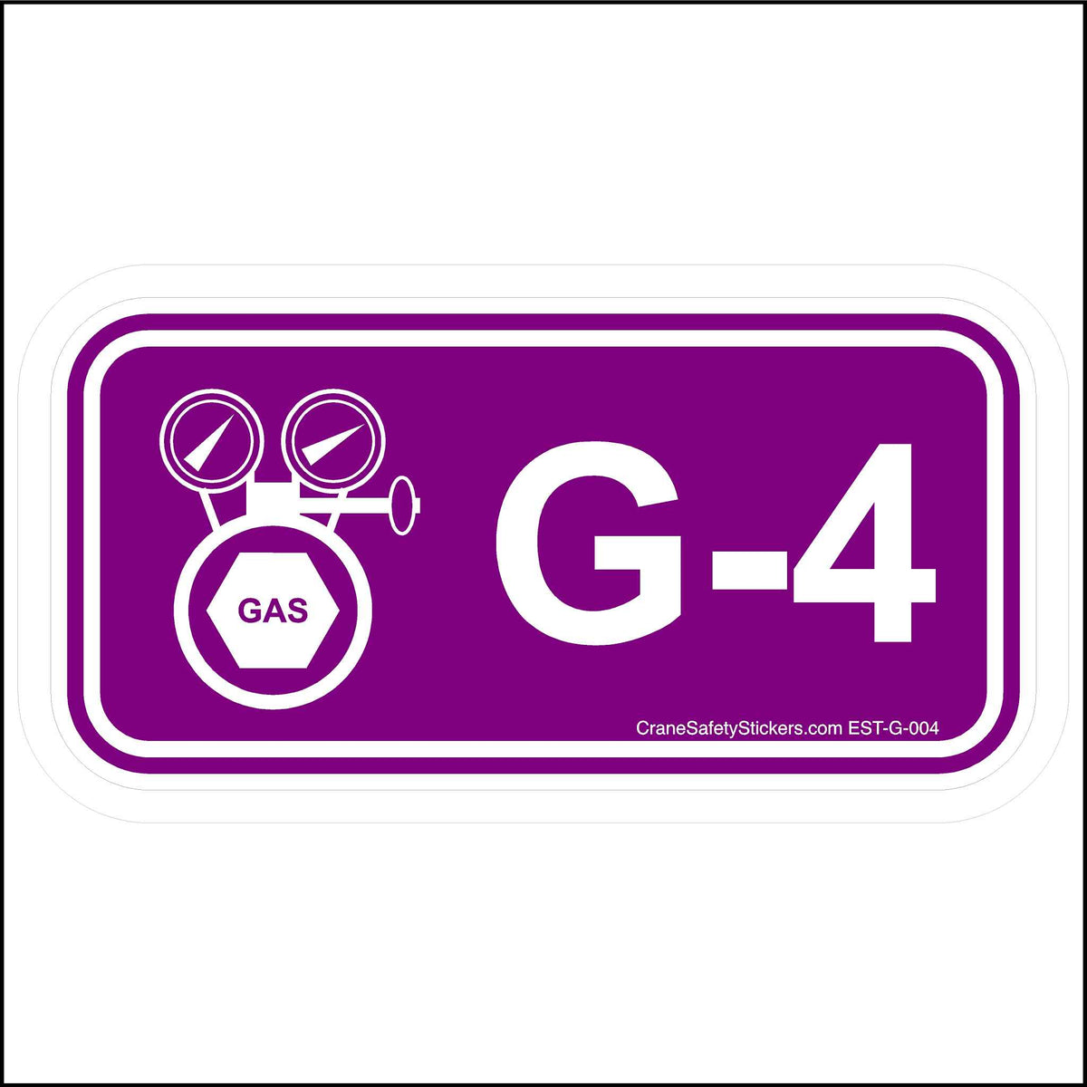 Energy Control Program Gas Disconnect Stickers G-4.