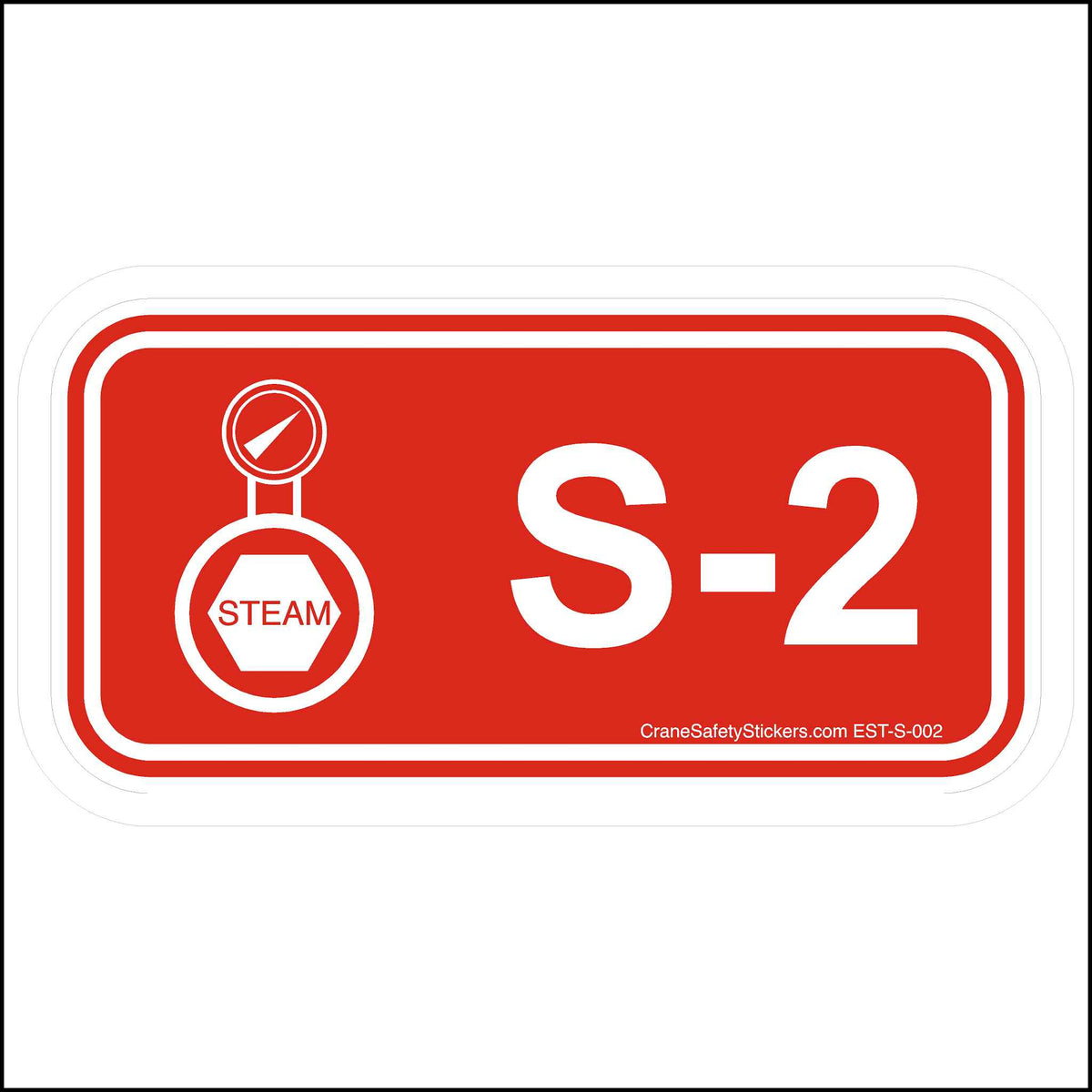 Energy Control Program Steam Disconnect Stickers S-2.