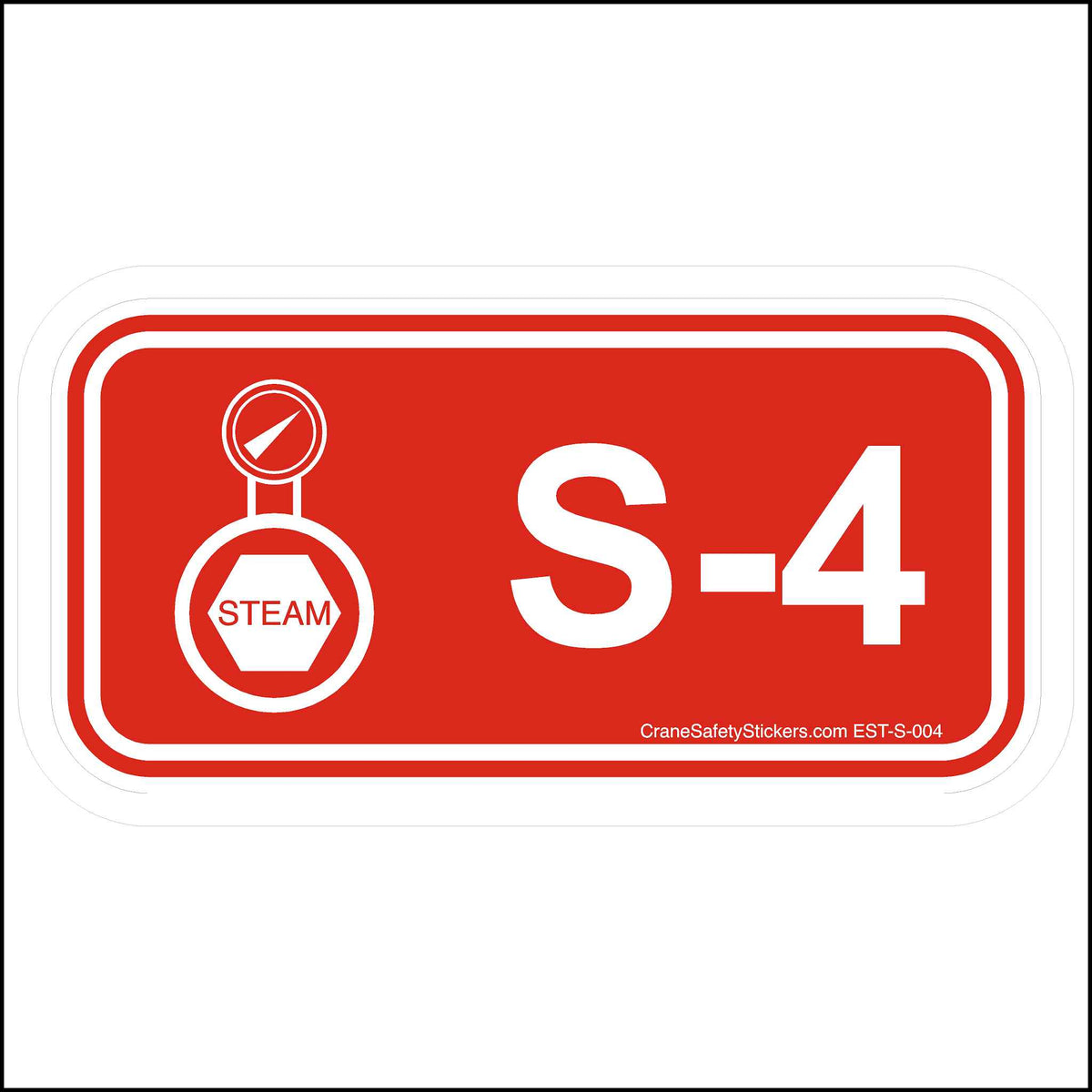 Energy Control Program Steam Disconnect Stickers S-4.