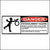 Entanglement Hazard OSHA Safety Label printed with. DANGER Entanglement Hazard, Serious injury may result if entanglement occurs during hoist operation. Keep all body parts and clothing clear while hoist is running. 