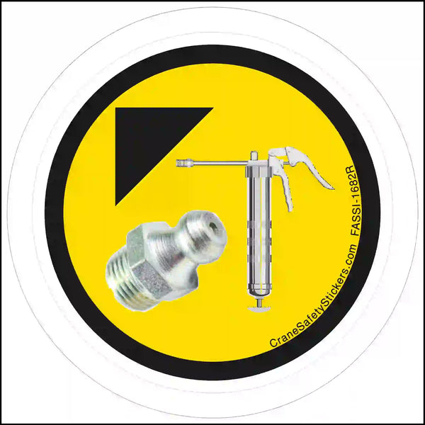 Grease Point Stickers for Zerks - Crane Safety Stickers, Decals, labels ...