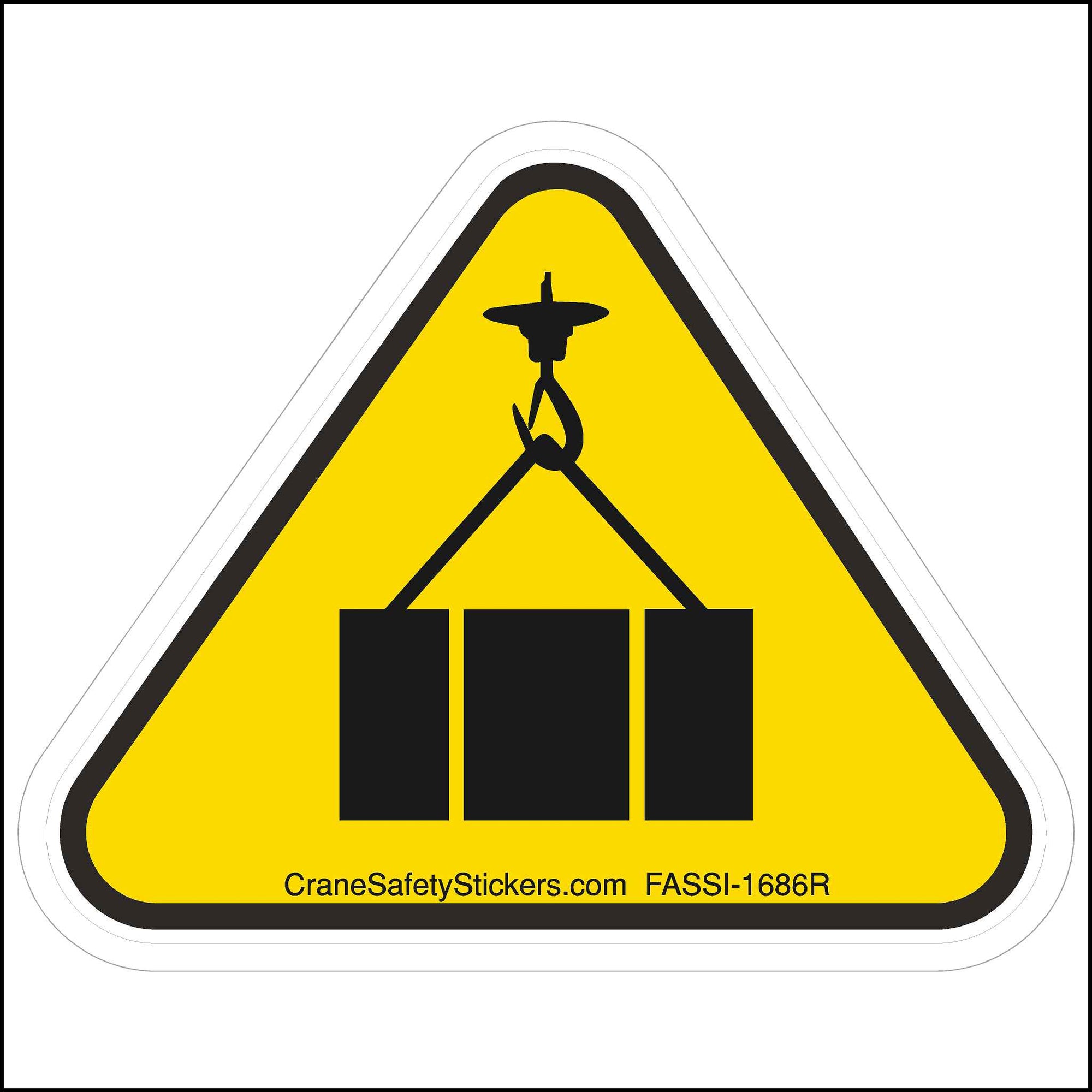 FASSI-1686 Replica Overhead Load Safety Sticker