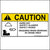 Caution Sign printed with, Caution Hard Hat Safety Glasses Safety Shoes Required When Working In Crane Area.