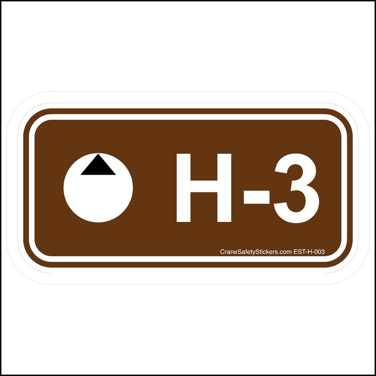 LOTO Hydraulic Energy Control Program Stickers. H-3.