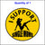 This, I Support Single Moms Sticker Is Printed in Black on a Yellow Background With a Silhouette of a Stripper.