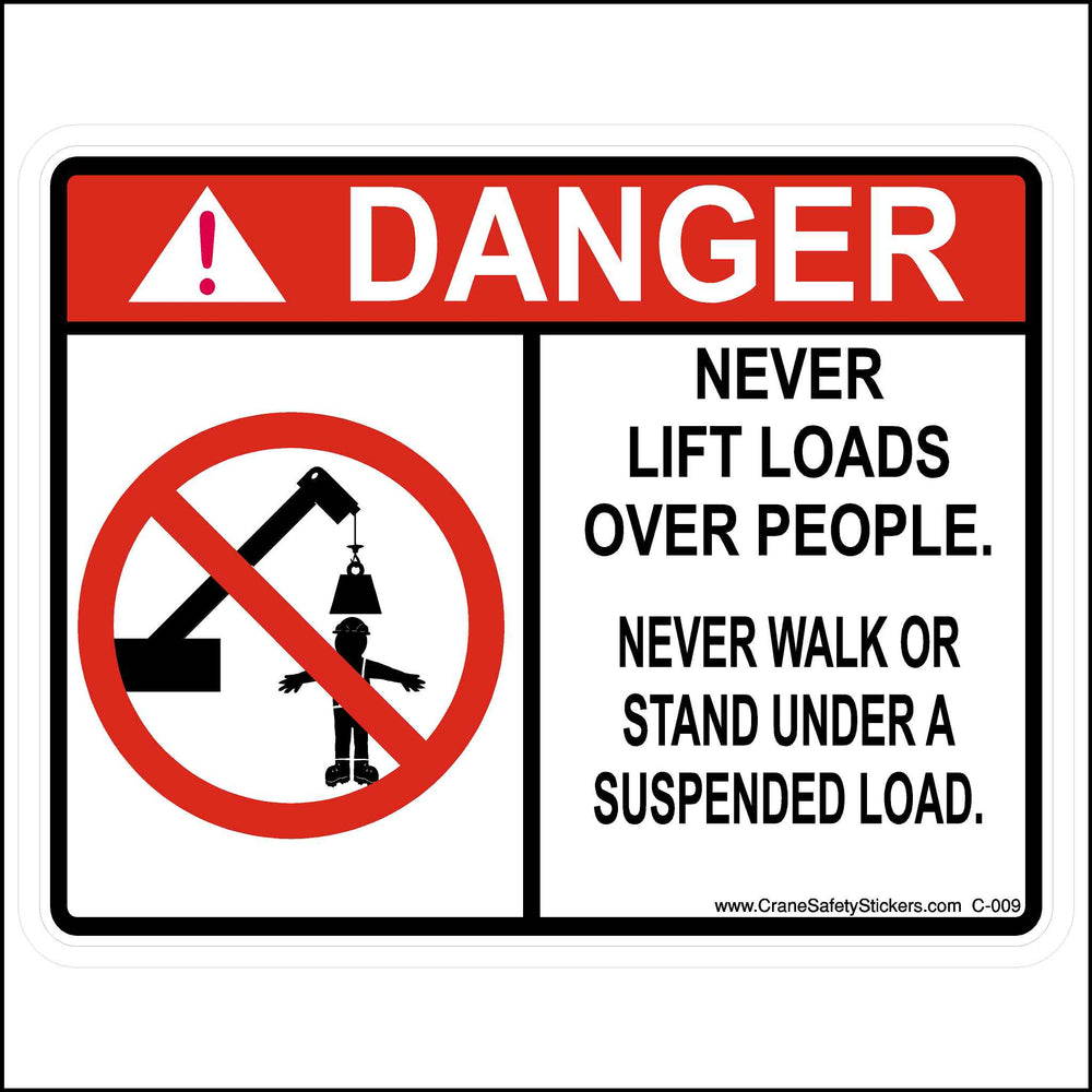 Crane Safety Stickers Tagged 