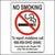 No Smoking Decal For Ohio Chapter 3794 of Ohio Revised Code. 4 inches wide by 6 inches tall in size.