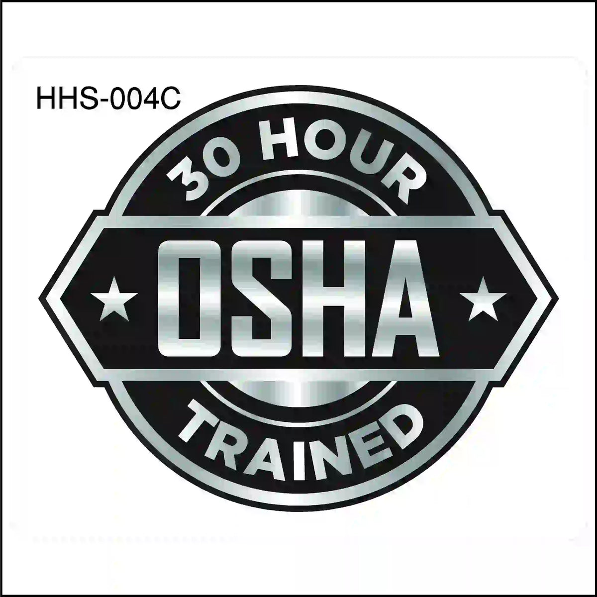 OSHA 30 Hour Trained logo on a white background.