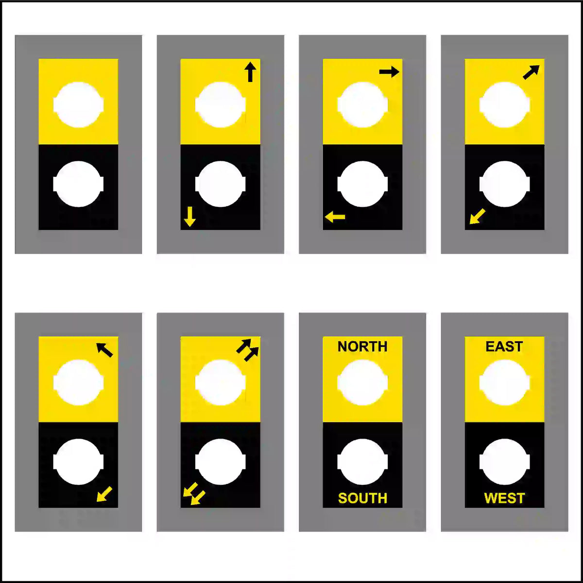 DST Style Pendant Labels for Overhead Crane Control Pendants