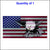 Full Color Reflective American Flag Sticker.