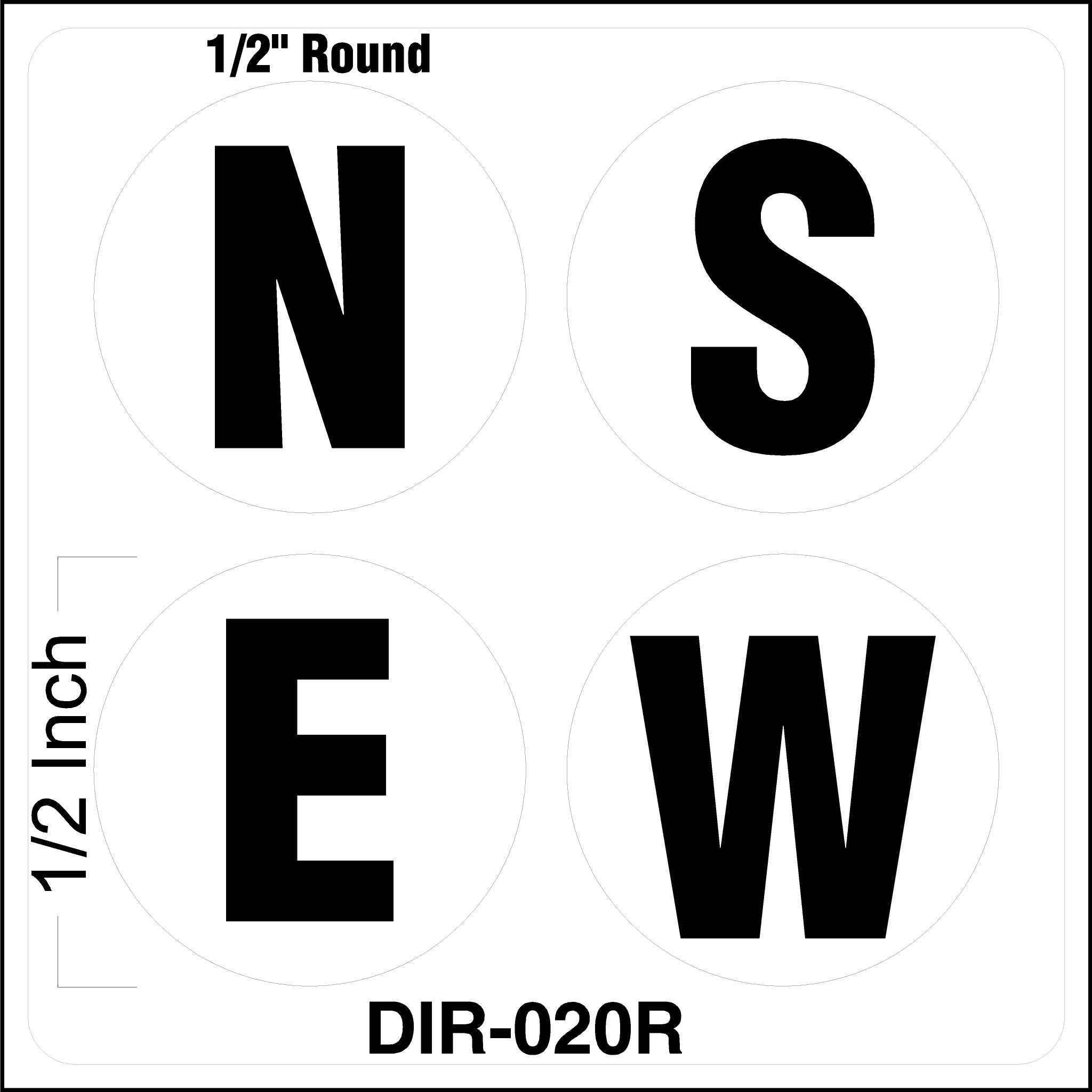 Pendant Direction Labels