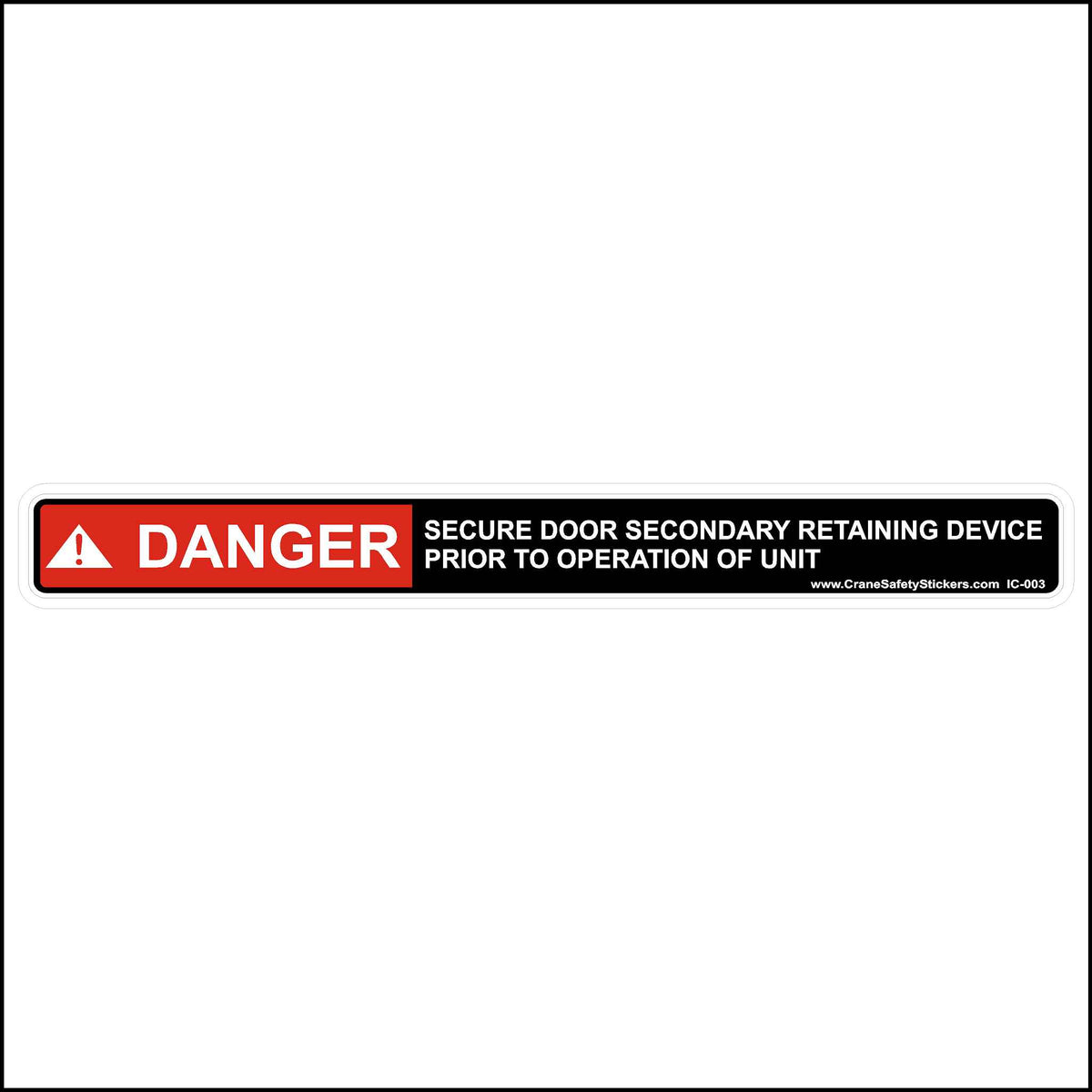 Small Bucket Truck Safety Decal Kit